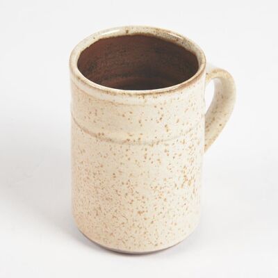 Winter White Clay Beer Mug