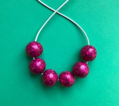 Pink sparkly necklace 1