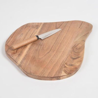 Pear-shaped light burnt Wooden Chopping Board