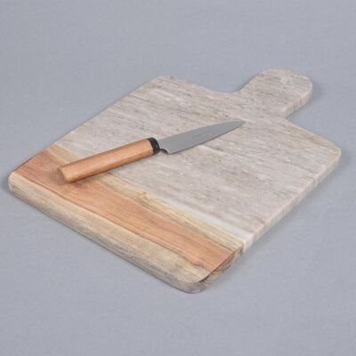 Joint Grey Stone & Wood Chopping Board