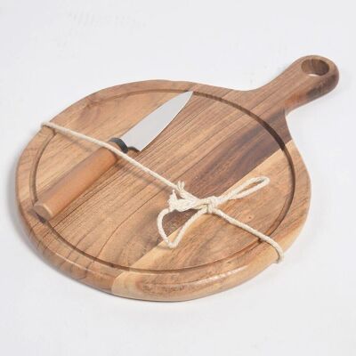 Acacia Wood Paddle Chopping Board