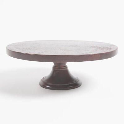 Classic Hand Cut Acacia Wood Cake Stand