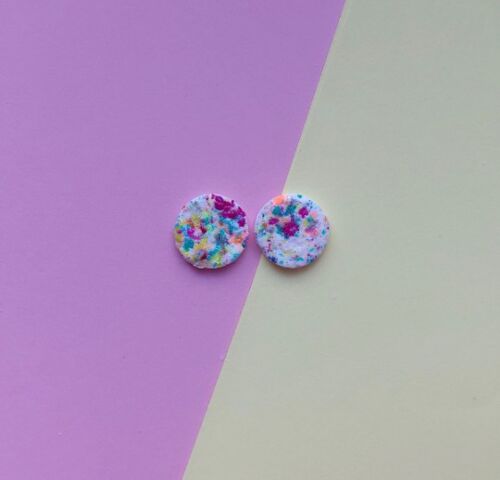 Sprinkles zero waste circle earrings