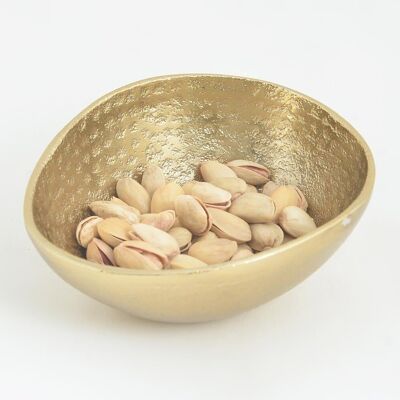 Abstract Form Hammered Nut Bowl