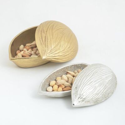 Handcrafted Almond Aluminium Boxes (Set of 2)