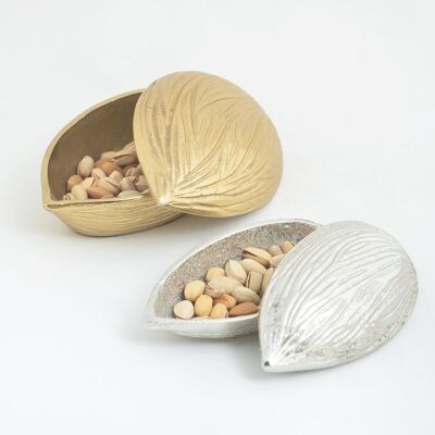 Handcrafted Almond Aluminium Boxes (Set of 2)