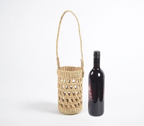 Woven Kauna Grass Wine Holder