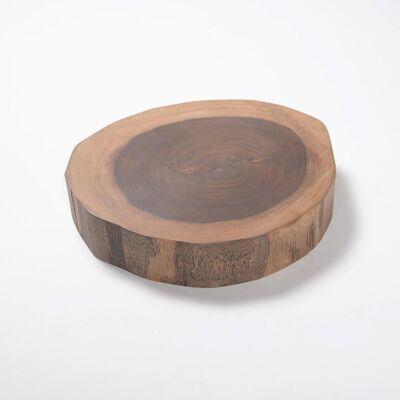 Natural Log-Shaped Wooden platter