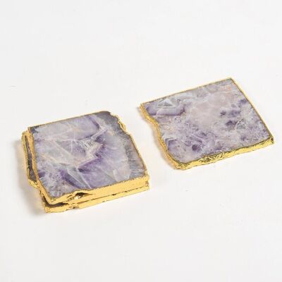 Handmade Agate Coasters (set of 4)