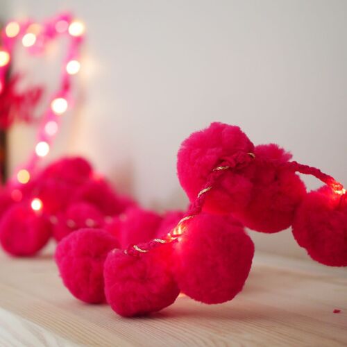 Giant Pom Pom Fairy Lights