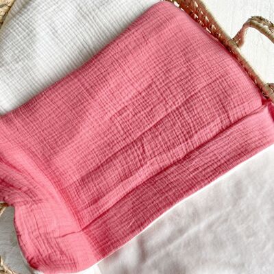 Baby comforter blanket "rabbit" - Pink coral