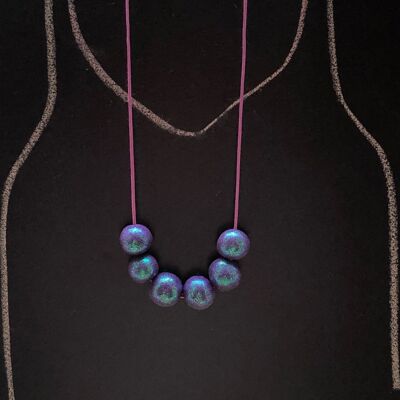 Purple sparkly necklace 2