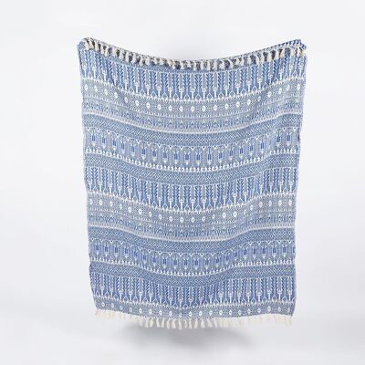 Handcrafted Abstract Cotton Throw