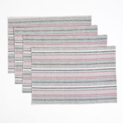 Woven Classic Striped Placemats (set of 4)