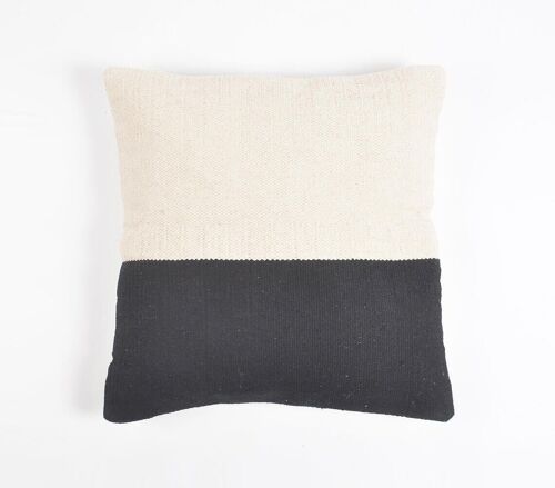 Colorblock Monotone Cotton Cushion Cover