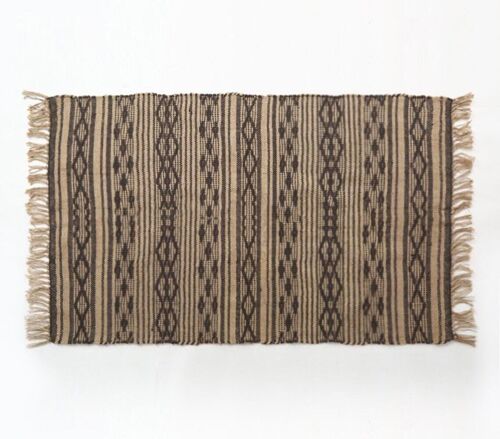 Cotton & Jute rug with End Tassels