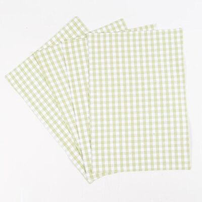 Mini Checkered Cotton Placemats (set of 4)