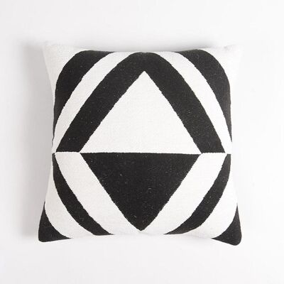 Housse de coussin monochrome positive négative