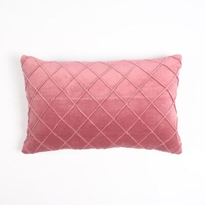 Dyed Cotton Lumbar Cushion Cover
