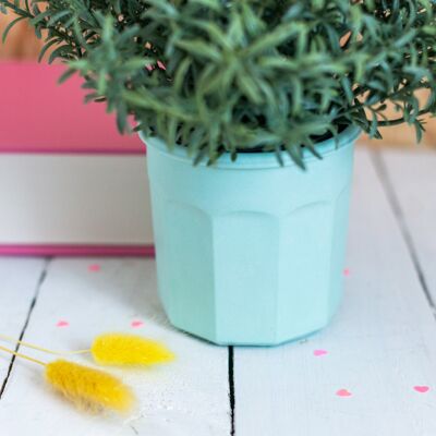 Mint green jesmonite tumbler