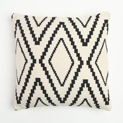 Woven Monotone Geometric Cushion cover