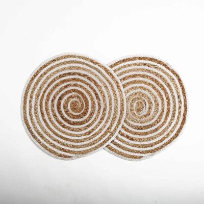 Eco Friendly Braided Jute Placemats (set of 2)