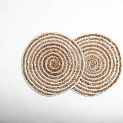 Eco Friendly Braided Jute Placemats (set of 2)
