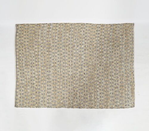 Handwoven Jute Geometric Gradient Rug