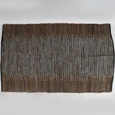 Abstrakter handgewebter Ombre-Teppich aus Jute und Baumwolle