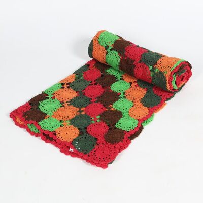 Crochet Cotton Circles Throw