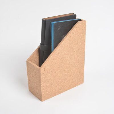 Minimal Geometric Cork Magazine Rack