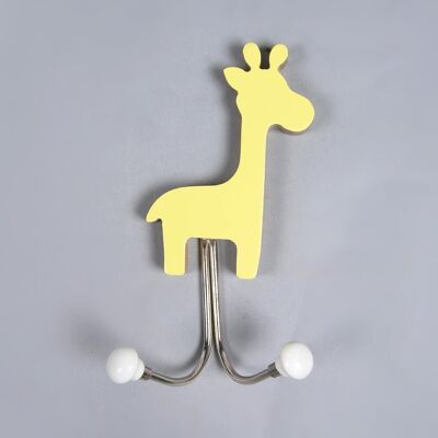 Giraffe-Shaped Wooden Wall Hook