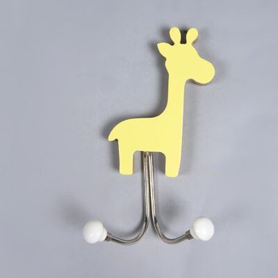Giraffe-Shaped Wooden Wall Hook