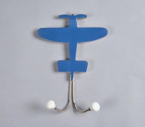 Airplane-Shaped Wooden Wall Hook