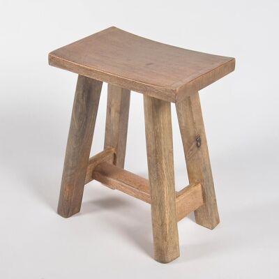 Hand Cut Recycled Wooden Basic Stool