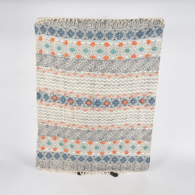 Traditional Multicolor Cotton Throw