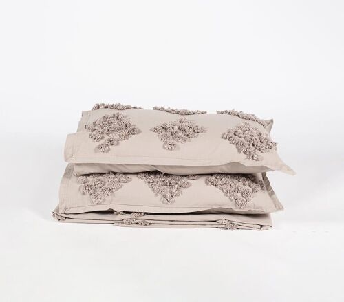 Diamond Embellished Cotton Duvet & Pillocover set