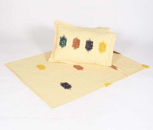 Embellished Cotton Duvet & Pillow cover set