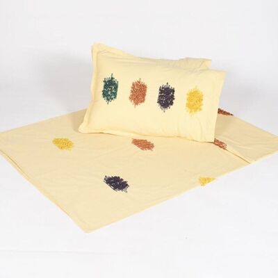 Embellished Cotton Duvet & Pillow cover set