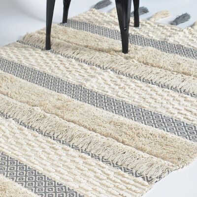 Handwoven & Tufted Smokey Rug