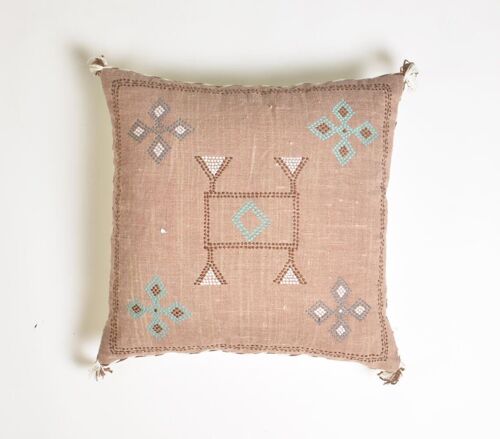 Pastel Embroidered Cushion cover