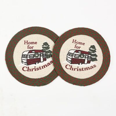 Set of 2 - Christmas Cotton Placemats
