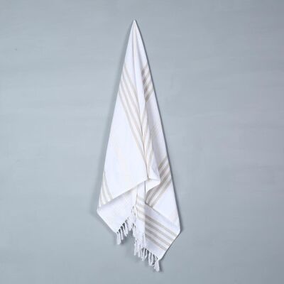 Handwoven Striped Cotton Bath Towel