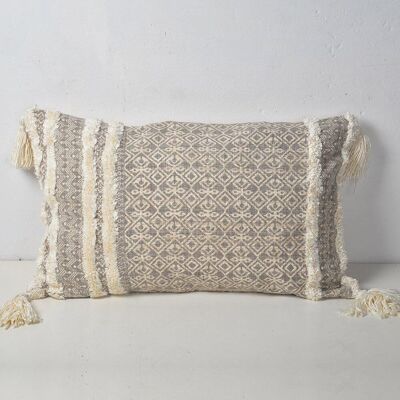 Handwoven Textured Cotton Cushion Cover