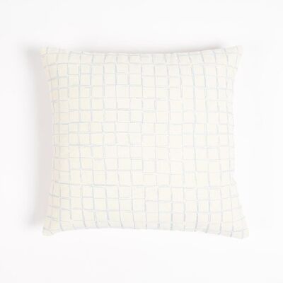 Embroidered Cotton Cushion cover, 16 x 16 inches