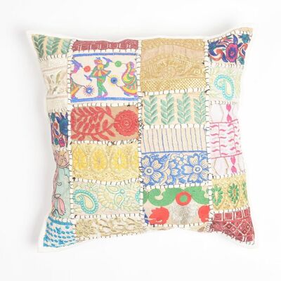 Upcycled Cotton Patchwork Cushion Cover(1)