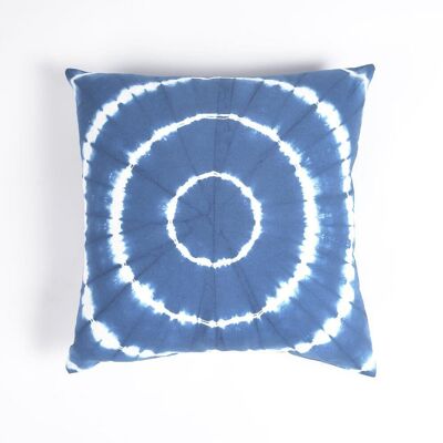 Abstract Tie & Dye Cotton Cushion Cover, 16 x 16 inches