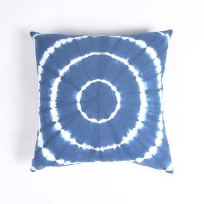 Housse de coussin en coton Tie & Dye abstraite, 16 x 16 pouces