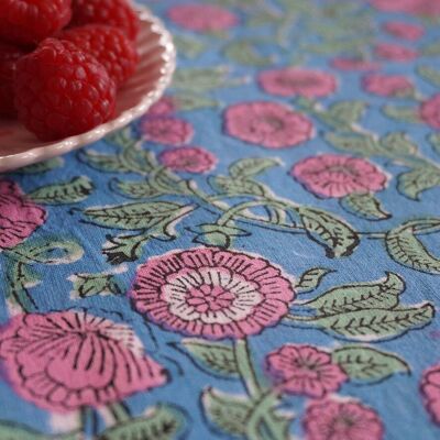 Rectangular cotton tablecloth printed "Paula"