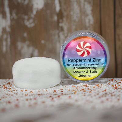 Vaporizador de baño de ducha con aromaterapia Peppermint Zing VEGANO